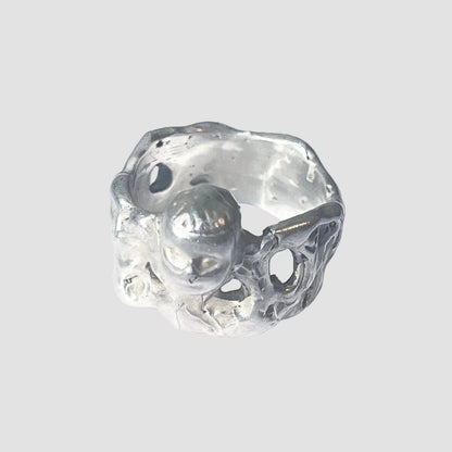 FACE l silver ring