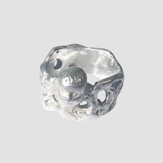 FACE l silver ring