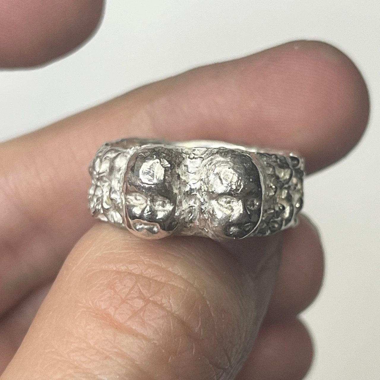FACE II silver ring