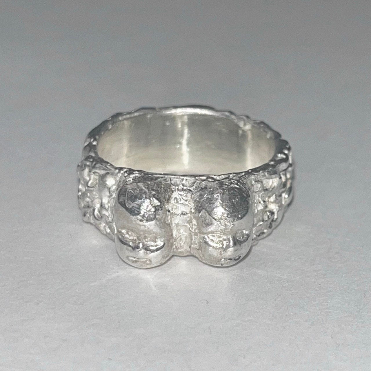 FACE II silver ring