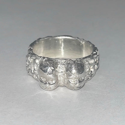 FACE II silver ring