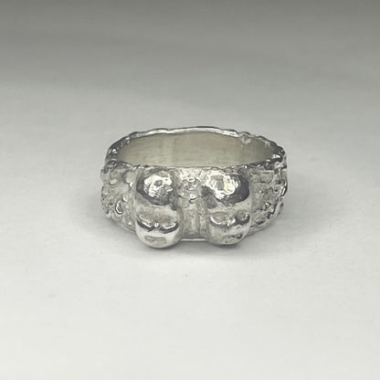 FACE II silver ring