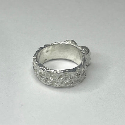 FACE II silver ring
