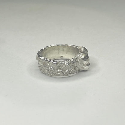 FACE II silver ring