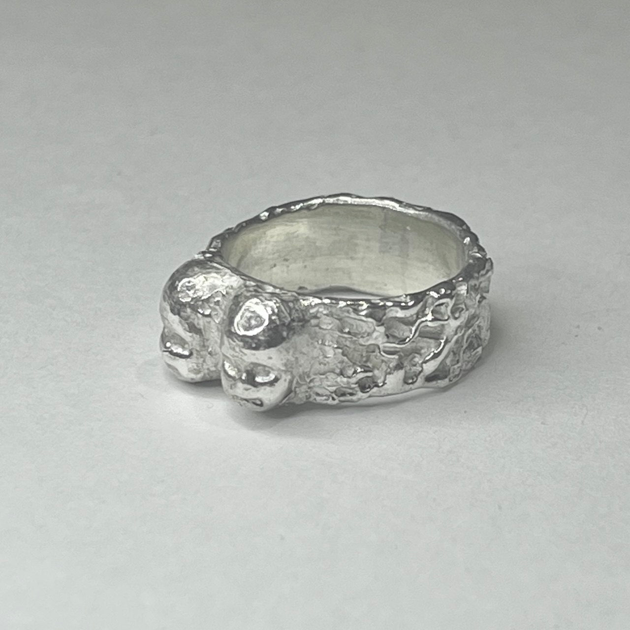 FACE II silver ring