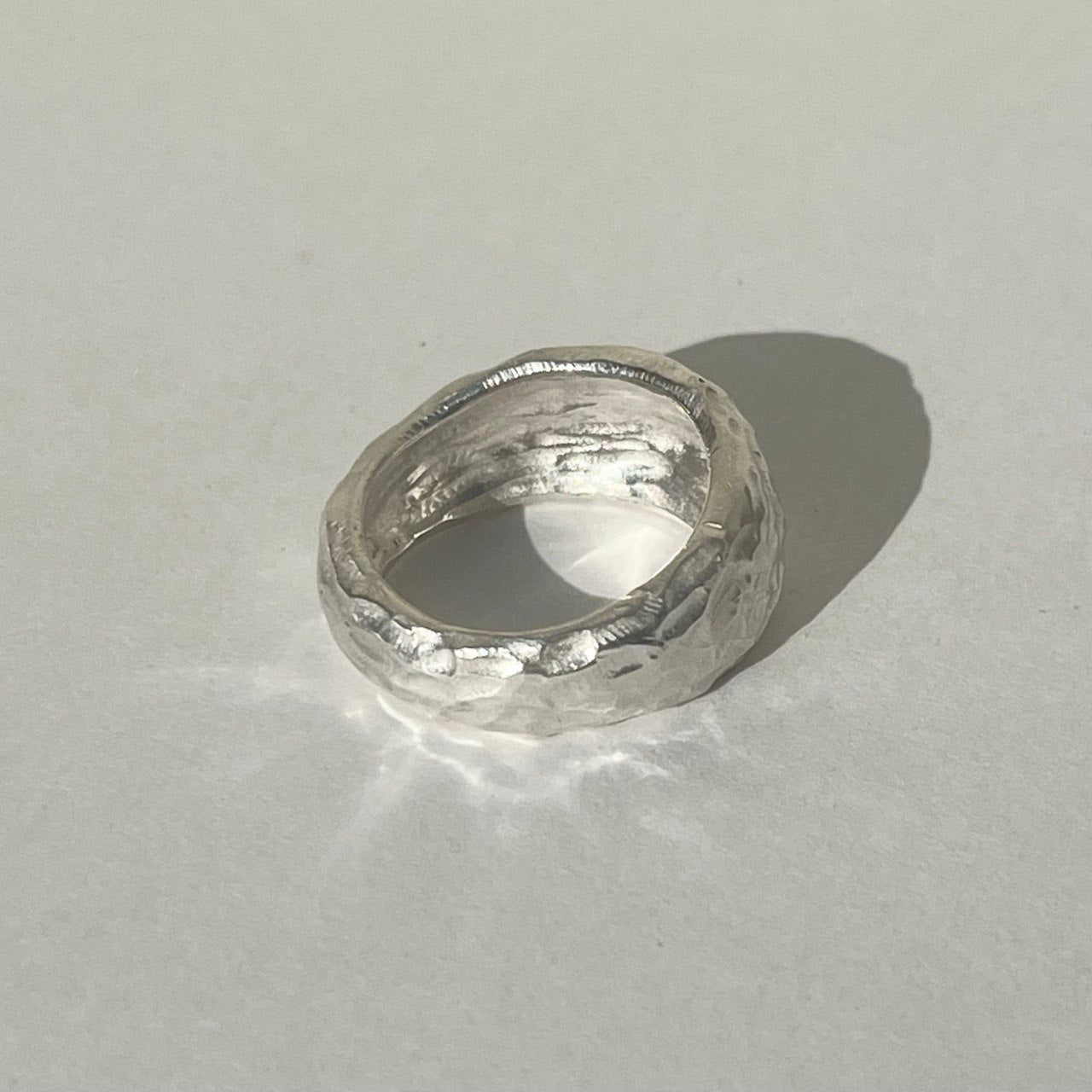 CREVASSE silver ring
