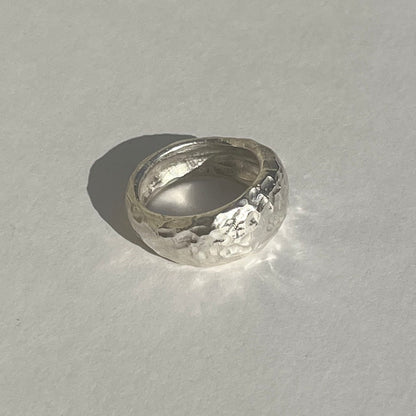 CREVASSE silver ring
