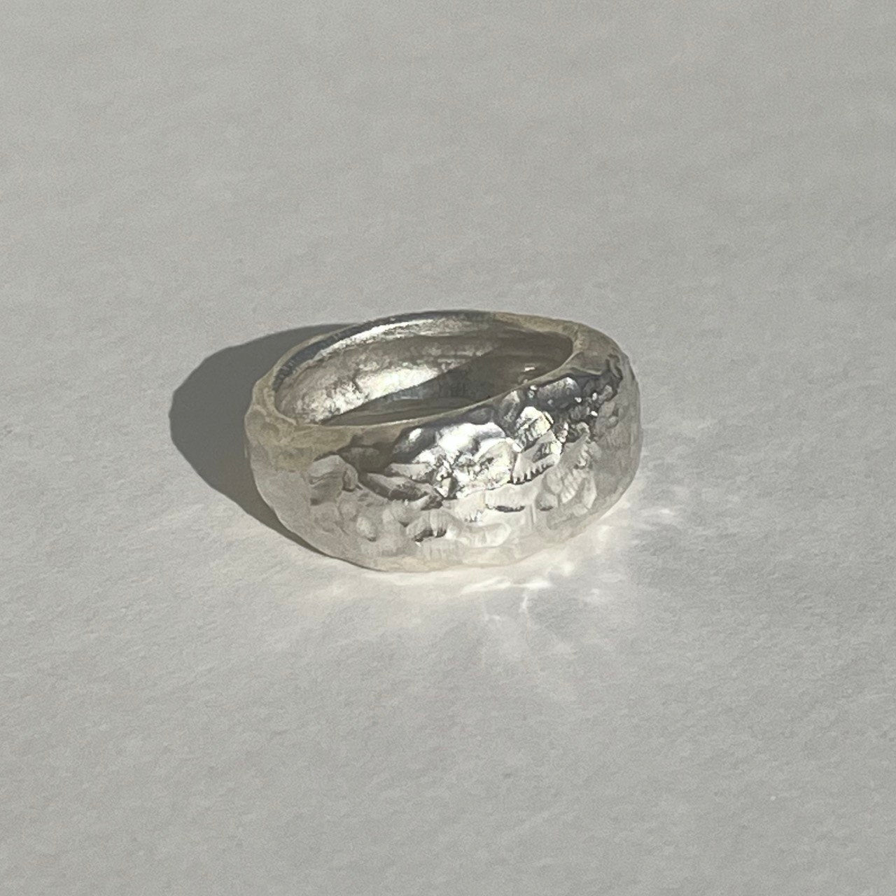 CREVASSE silver ring