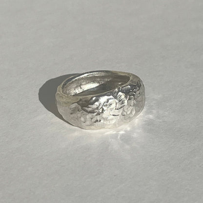CREVASSE silver ring