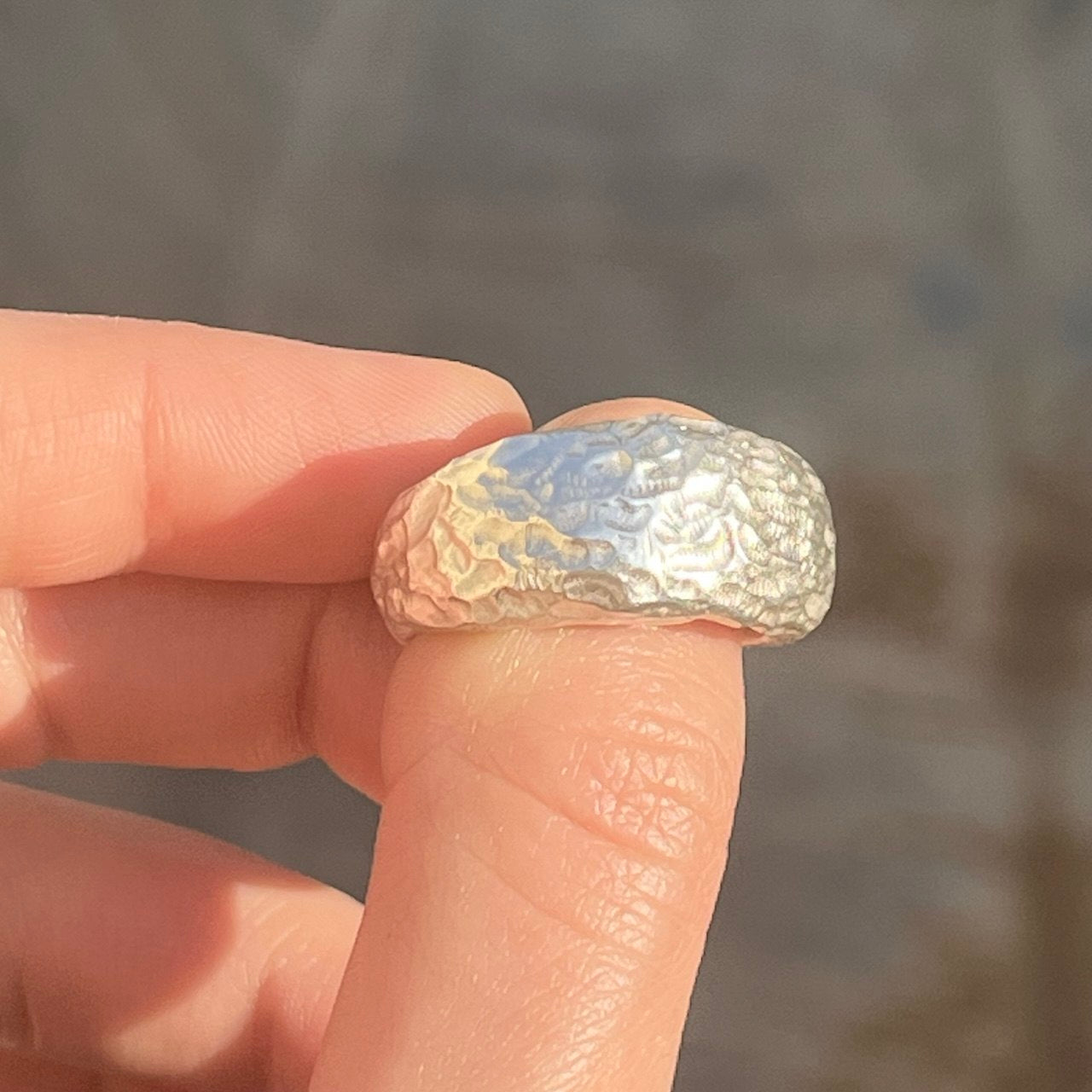 CREVASSE silver ring