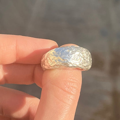 CREVASSE silver ring