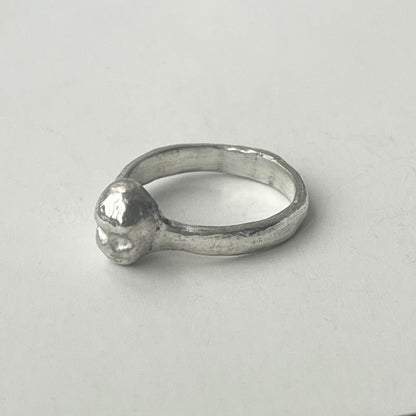 FACE lV silver ring