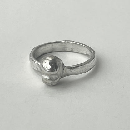 FACE lV silver ring