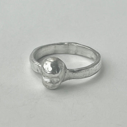 FACE lV silver ring