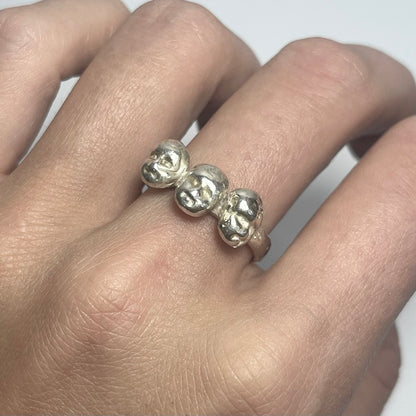 FACE V silver ring