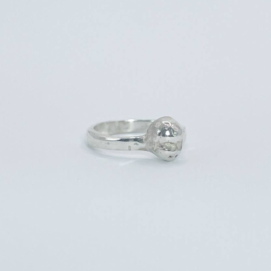 FACE lV silver ring