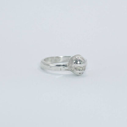 FACE lV silver ring