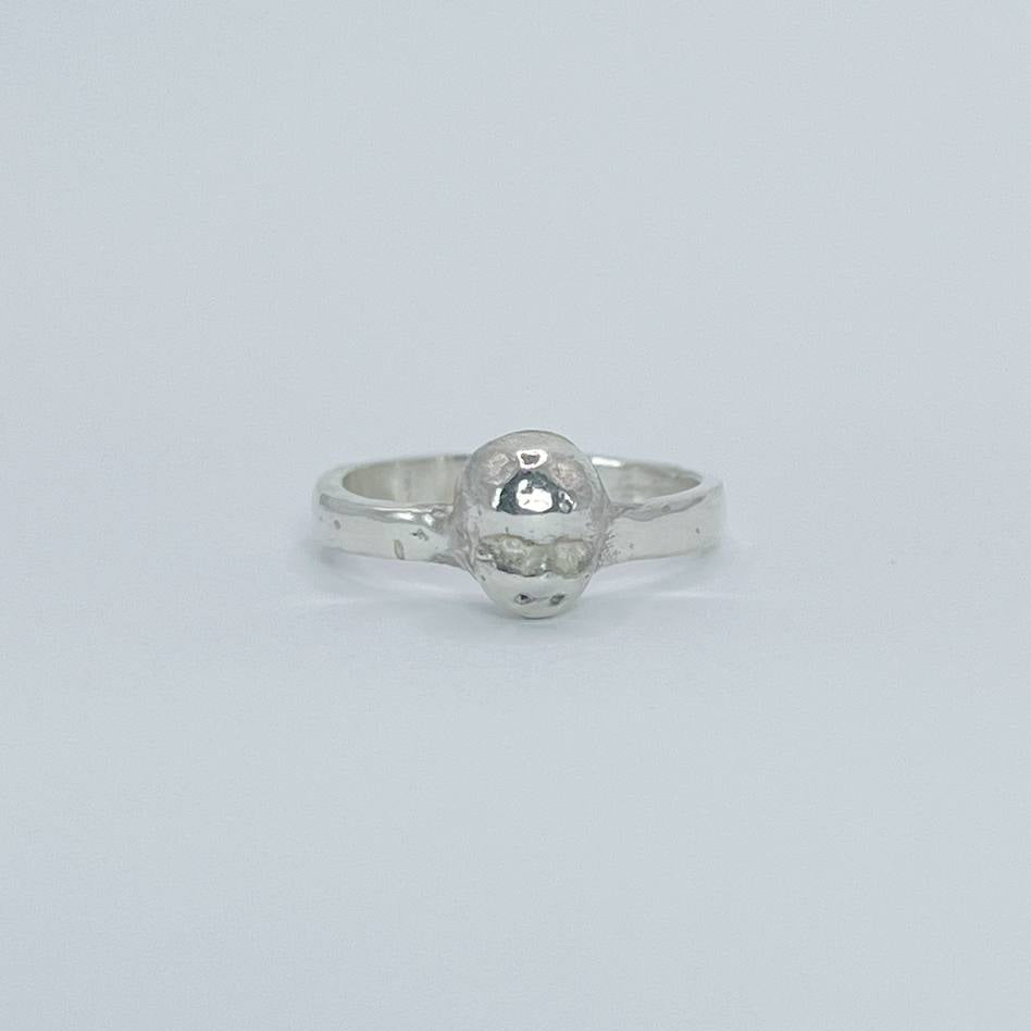 FACE lV silver ring
