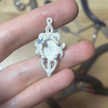 RELIQUARY silver pendant