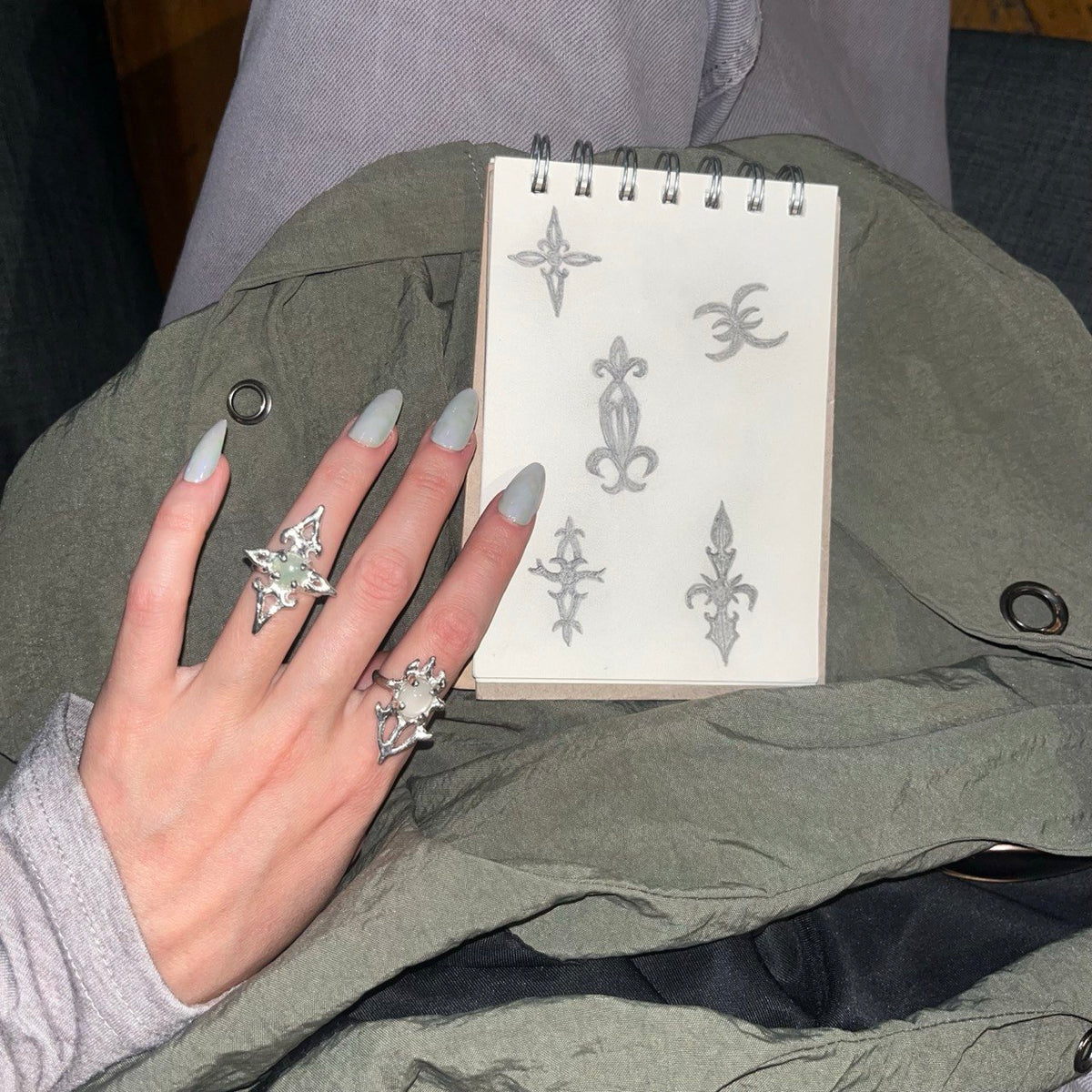 CROSSLET silver ring