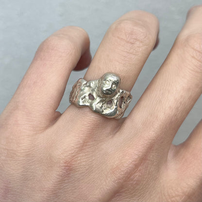 FACE l silver ring