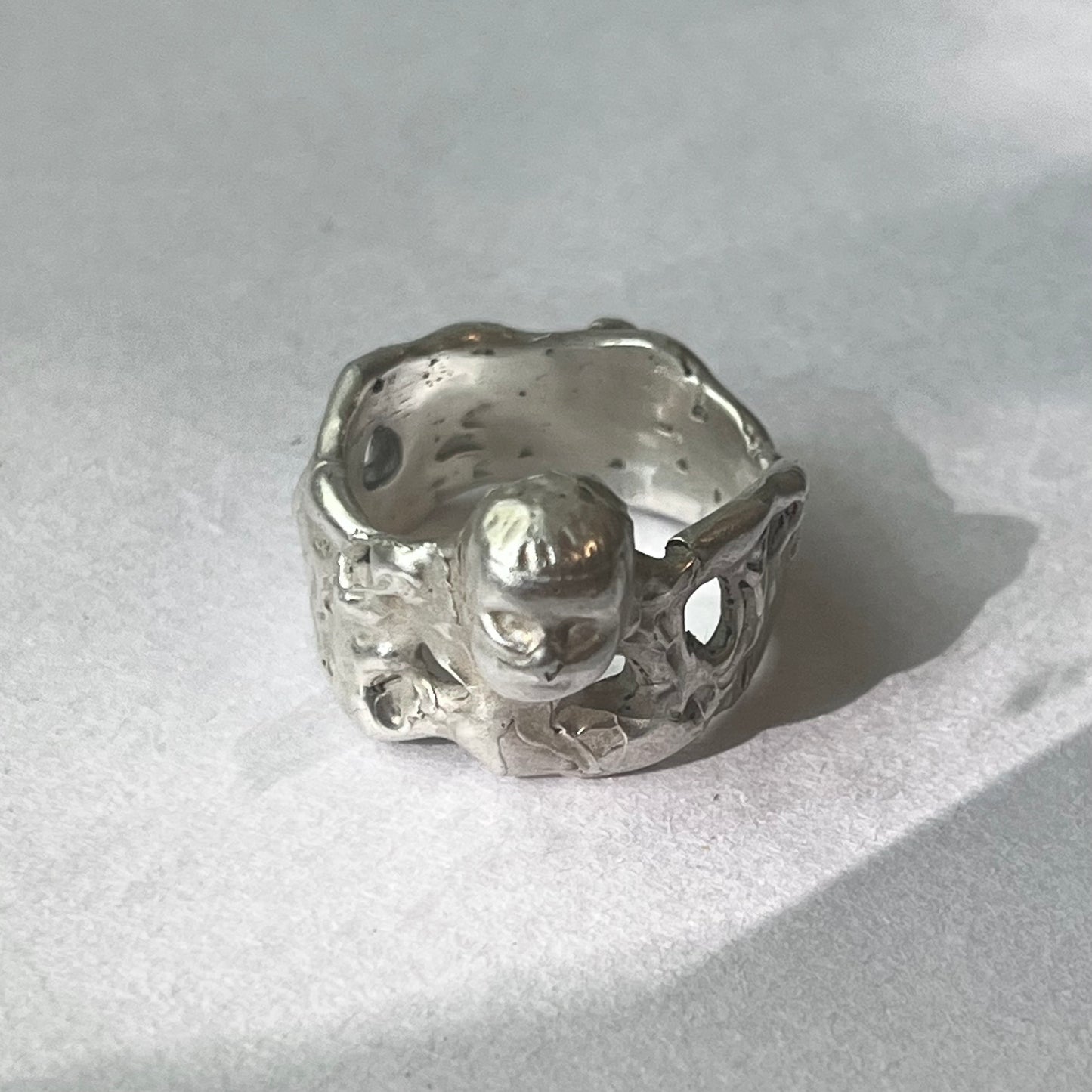 FACE l silver ring