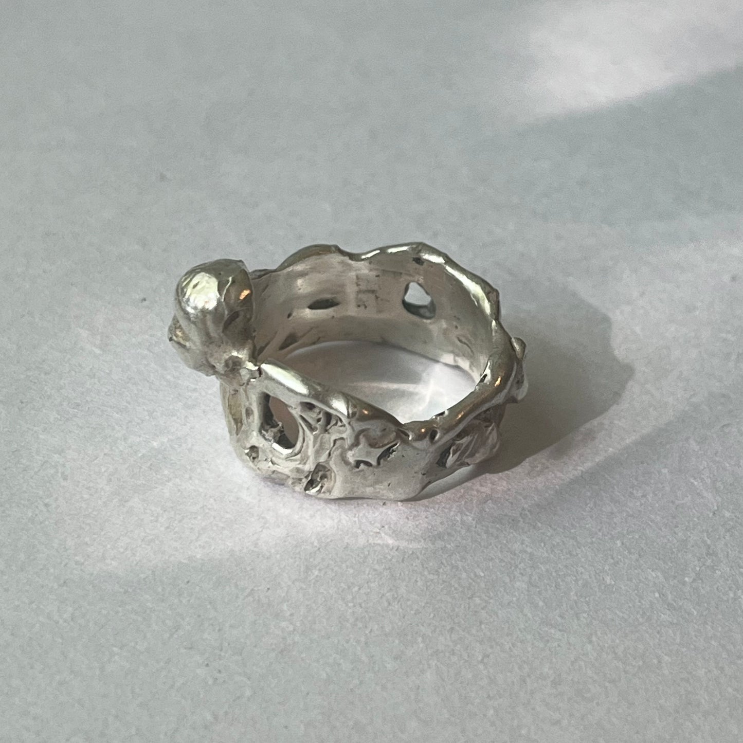 FACE l silver ring
