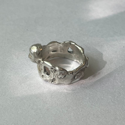 FACE l silver ring