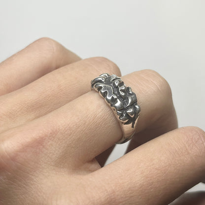 BUTTE silver ring