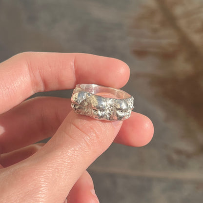 FACE III silver ring