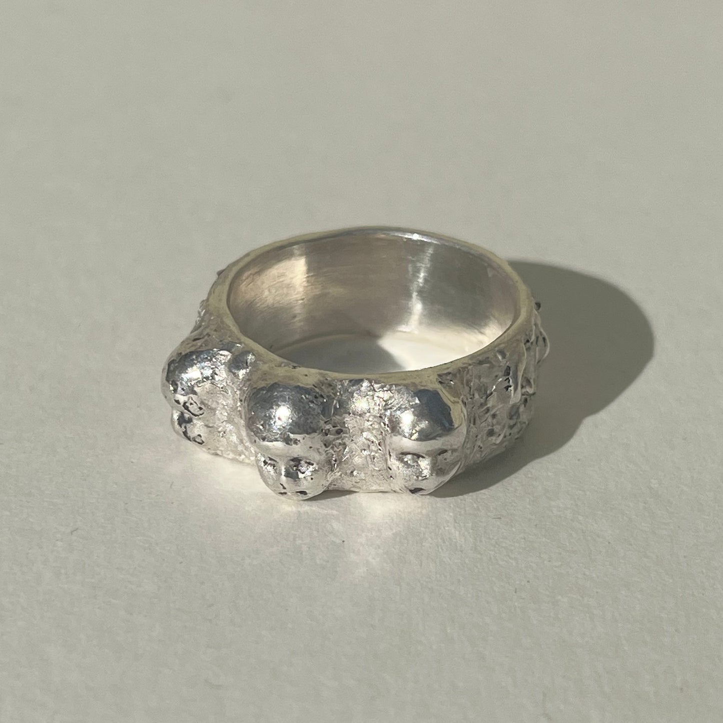 FACE III silver ring