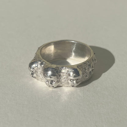 FACE III silver ring