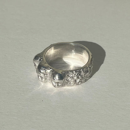 FACE III silver ring