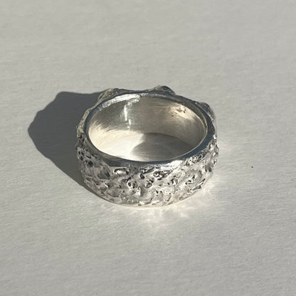 FACE III silver ring