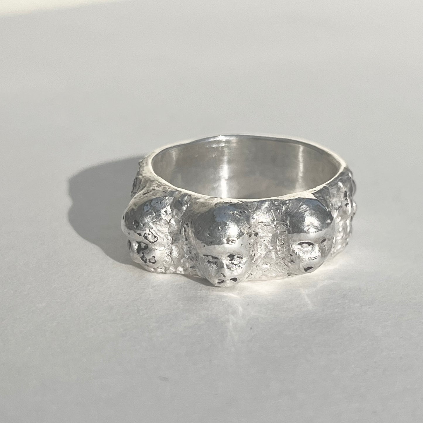 FACE III silver ring