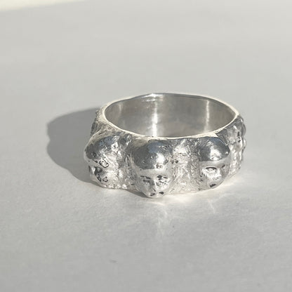 FACE III silver ring