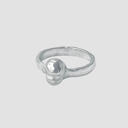 FACE lV silver ring