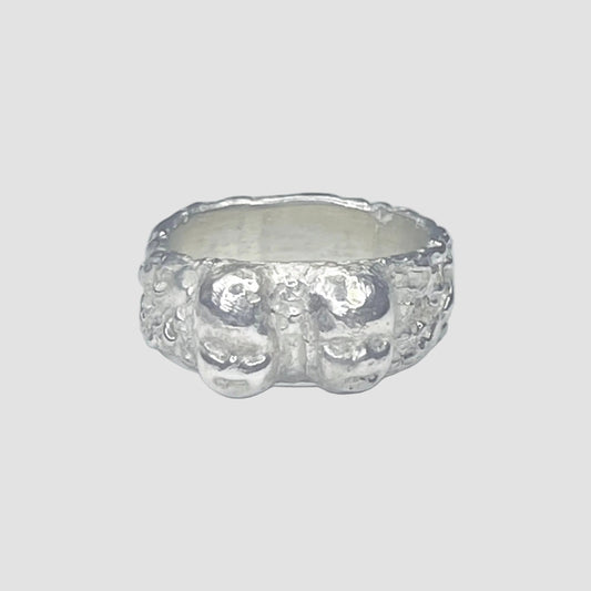 FACE II silver ring