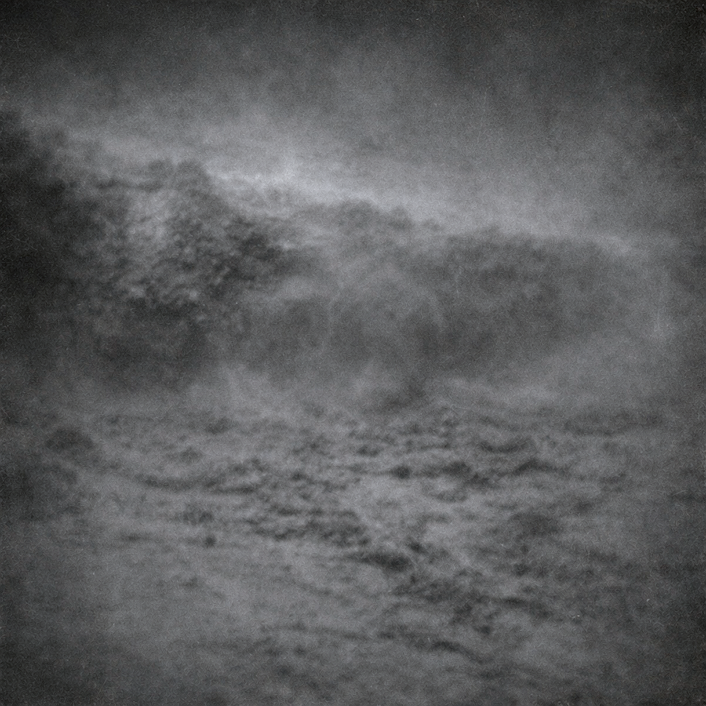 Dark Misty Volcanic Landscape