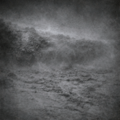 Dark Misty Volcanic Landscape