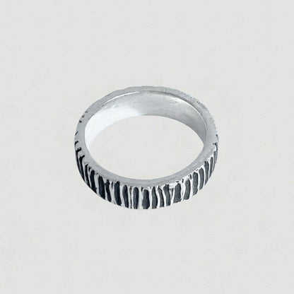 RIPPLE MARKS silver ring